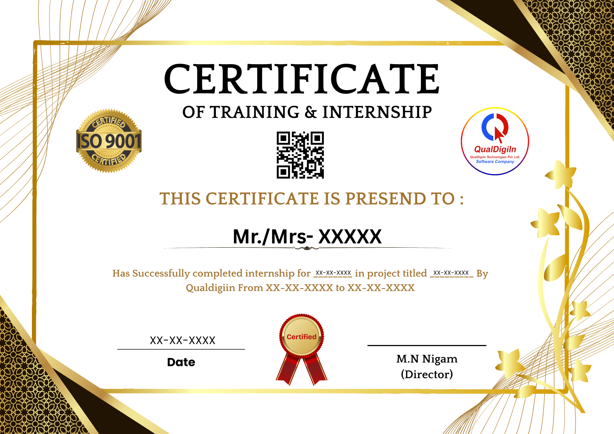 QTPL Course Certificate